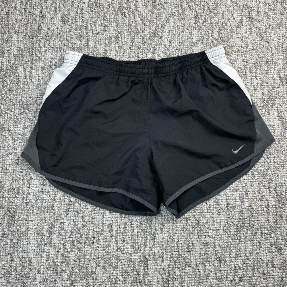Nike Shorts Womens Medium Running Lined Gym Dri Fit Black